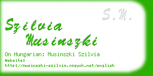szilvia musinszki business card